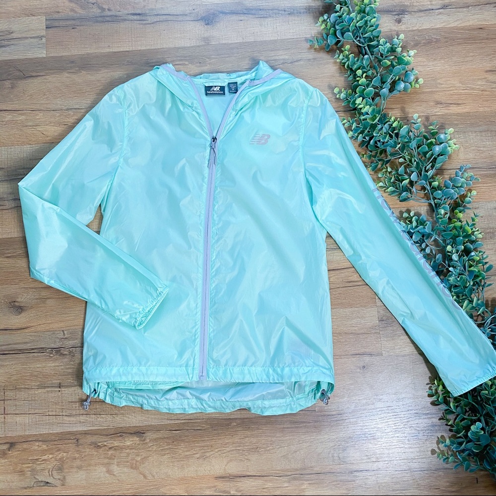 NB | Thin Hooded Zip Up Rain Coat